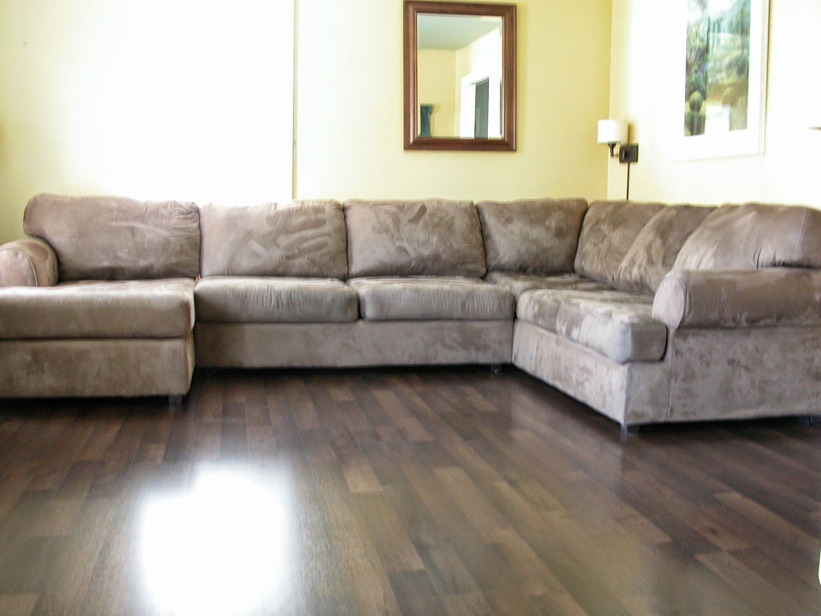 Rearranging a sale sectional sofa